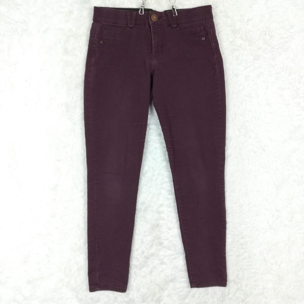 Democracy Womens Jeans "Ab"solution‎ Skinny Purple Grape Denim Mid Rise 10
